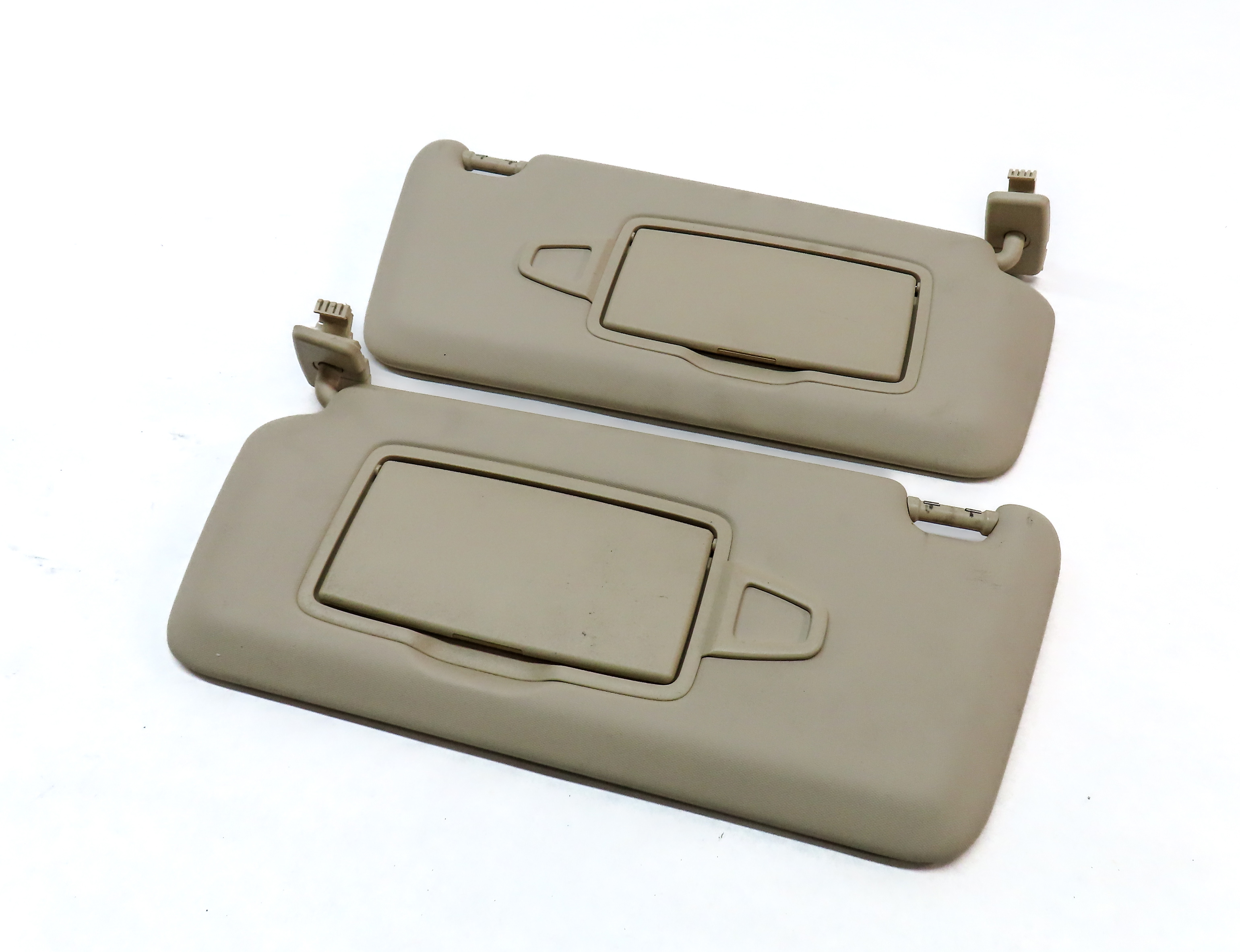 14-20 MERCEDES CLA GLA CLASS (C117 X156) FRONT LEFT & RIGHT SUNVISOR SET (BEIGE) — exact item pictured